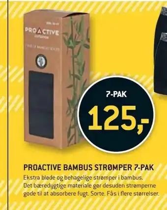 XL-BYG Proactive bambus strømper 7-pak tilbud