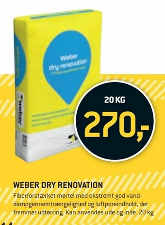 XL-BYG Weber dry renovation tilbud