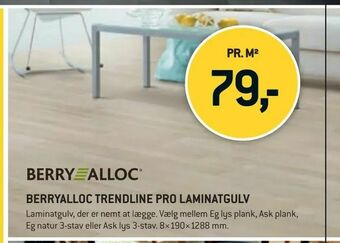 XL-BYG Berryalloc trendline pro laminatgulv tilbud
