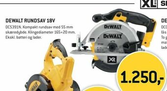 XL-BYG Dewalt rundsav 18v tilbud