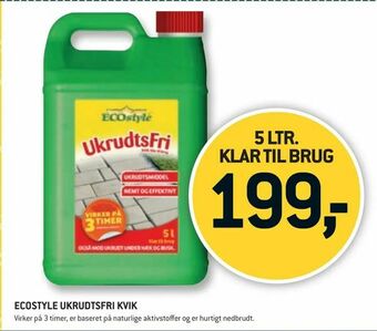 XL-BYG ECOSTYLE UKRUDTSFRI KVIK tilbud