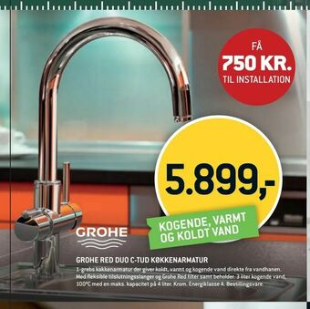 XL-BYG Grohe red duo c-tud køkkenarmatur tilbud