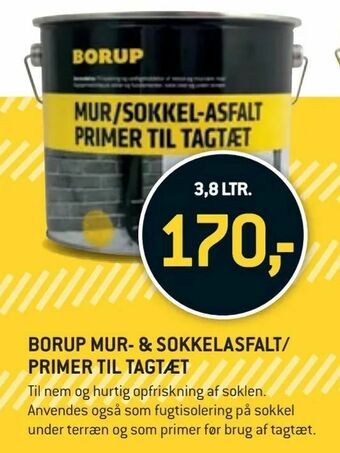 XL-BYG Borup mur- & sokkelasfalt/ primer til tagtæt tilbud