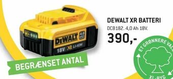 XL-BYG Dewalt xr batteri tilbud