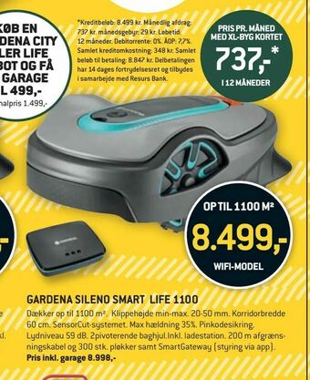 XL-BYG Gardena sileno smart life 1100 tilbud