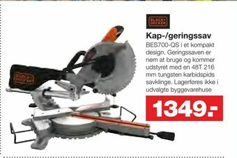 Kap-/geringssav