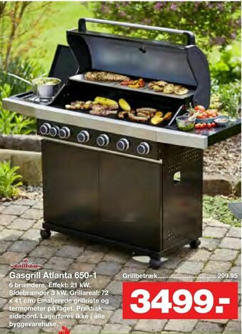 Bauhaus Gasgrill Atlanta 650-1 tilbud