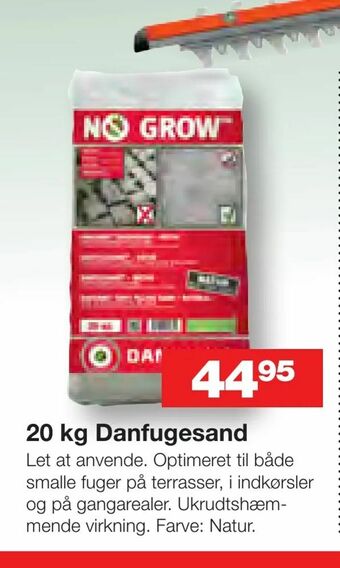 Bauhaus 20 kg Danfugesand tilbud