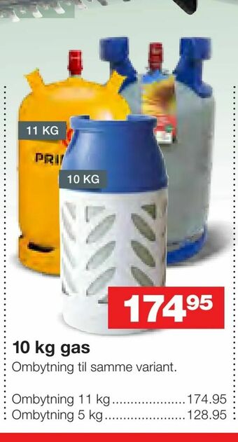 Bauhaus 10 kg gas tilbud