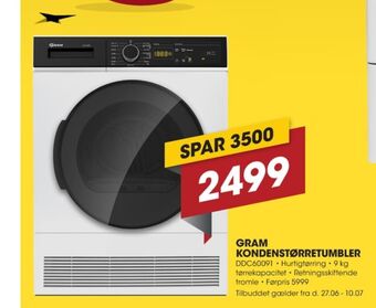 Punkt1 Gram tørretumbler tilbud