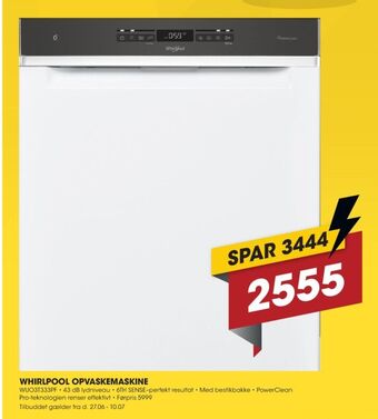 Punkt1 Whirlpool opvaskemaskine tilbud