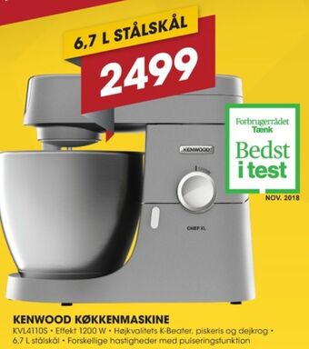 Punkt1 Kenwood køkkenmaskine tilbud