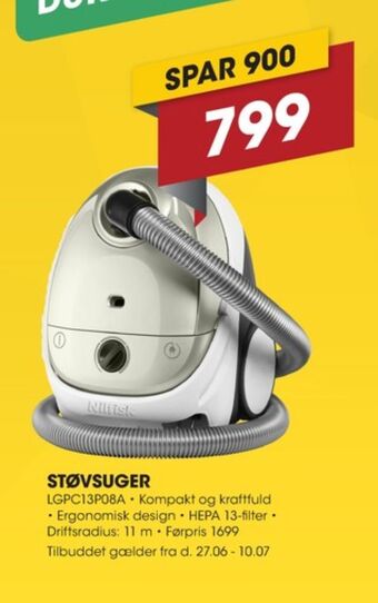 Punkt1 Nilfisk støvsuger tilbud