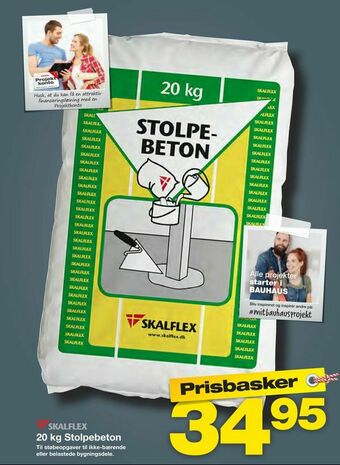Bauhaus 20 kg Stolpebeton tilbud