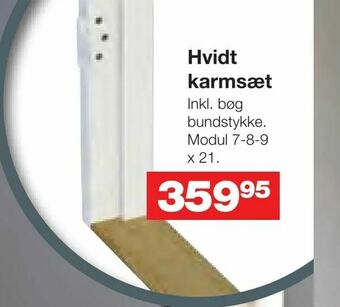 Hvidt karmsæt
