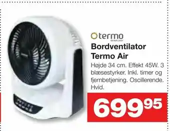 Bauhaus Bordventilator Termo Air tilbud
