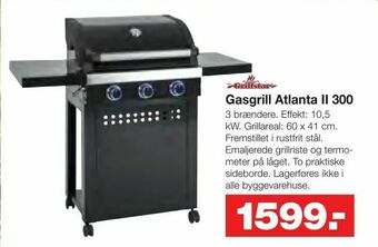 Bauhaus Gasgrill Atlanta II 300 tilbud