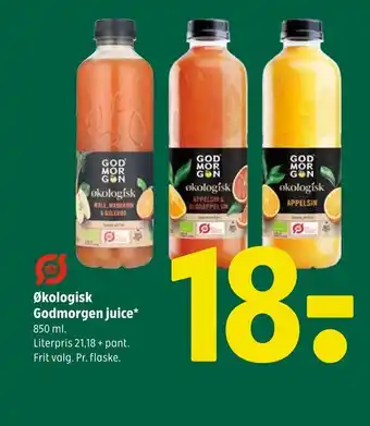 Coop 365 Øko Økologisk Godmorgen juice tilbud