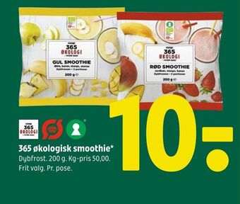 Coop 365 365 økologisk smoothie tilbud