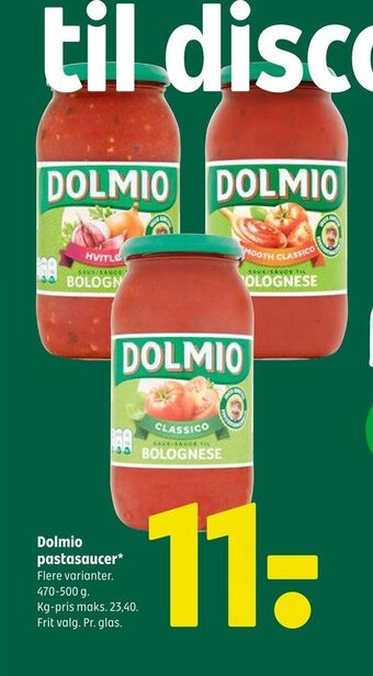Coop 365 Dolmio pastasaucer tilbud