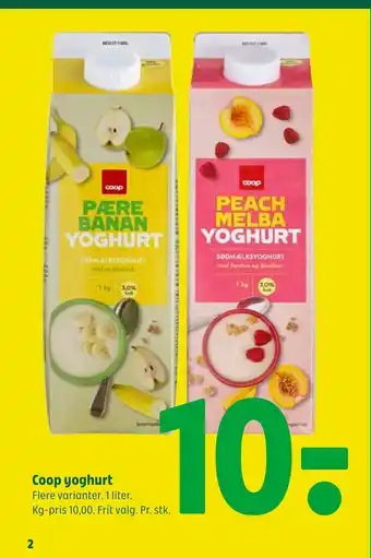 Coop yoghurt