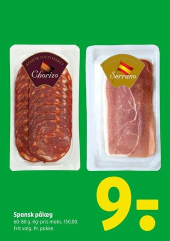 Coop 365 Spansk pålæg tilbud