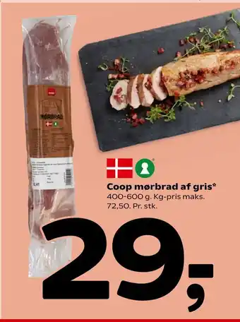 Coop mørbrad af gris