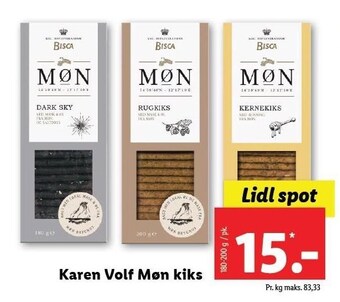 Lidl Karen volf møn kiks tilbud