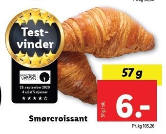Lidl Smørcroissant tilbud