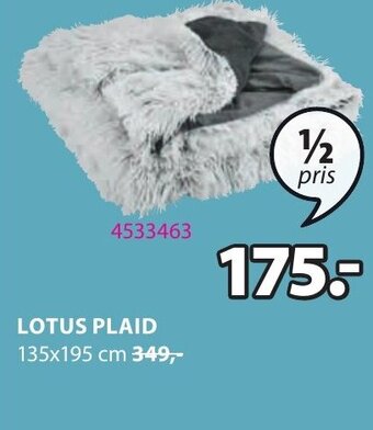 JYSK Lotus Plaid tilbud