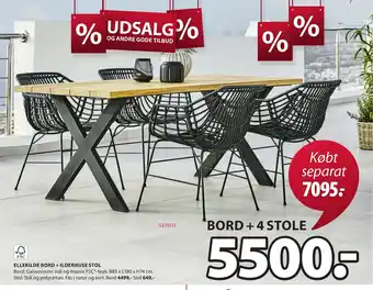 JYSK Ellekilde Bord + Ilderhuse Stol tilbud