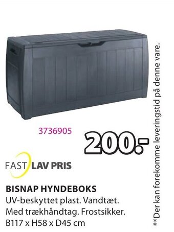 JYSK Bisnap Hyndeboks tilbud