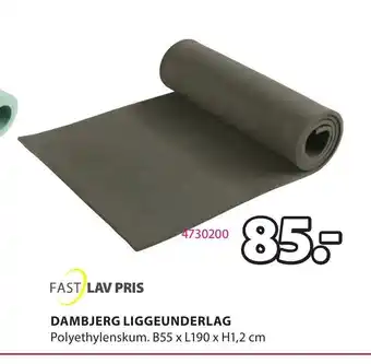 JYSK Dambjerg Liggeunderlag B55 x L190 X H1,2 cm tilbud