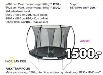 JYSK Falk Trampolin tilbud