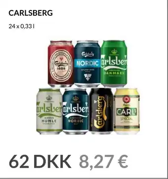 Nielsen's Discount Carlsberg 24 x 0,33 L tilbud
