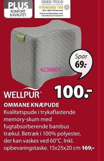 JYSK Wellpur Ommane Knæpude tilbud