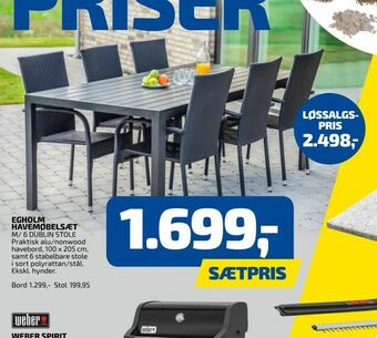 Davidsen Egholm havemøbelsæt tilbud