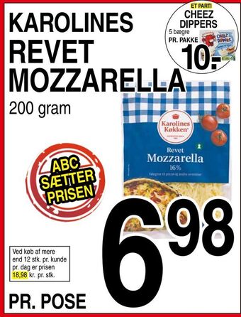 ABC Lavpris Revet mozzarella tilbud