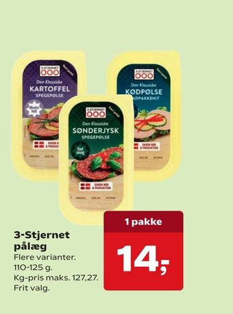 3-Stjernet pålæg