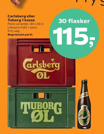 Dagli'Brugsen Carlsberg eller Tuborg 1 kasse tilbud