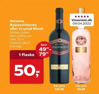 Dagli'Brugsen Veronia Appassimento eller Crystal Blush tilbud