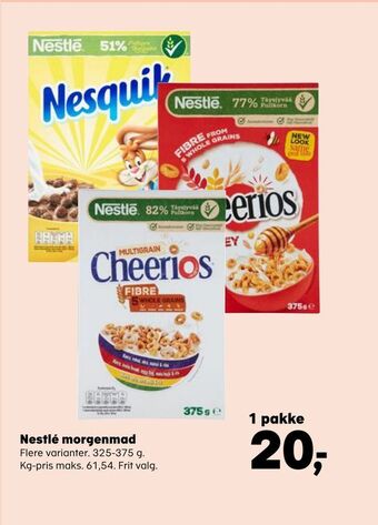Kvickly Nestlé morgenmad tilbud