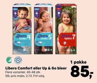 Kvickly Libero Comfort eller Up & Go bleer tilbud