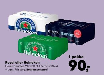 Kvickly Royal eller Heineken tilbud