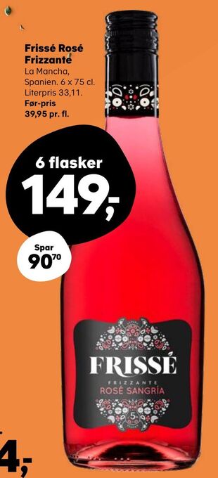 Kvickly Frissé Rosé Frizzante tilbud