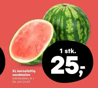 Kvickly XL kernefattig vandmelon tilbud