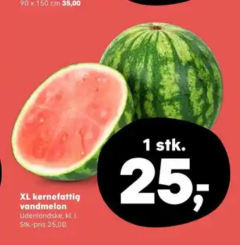SuperBrugsen XL kernefattig vandmelon tilbud