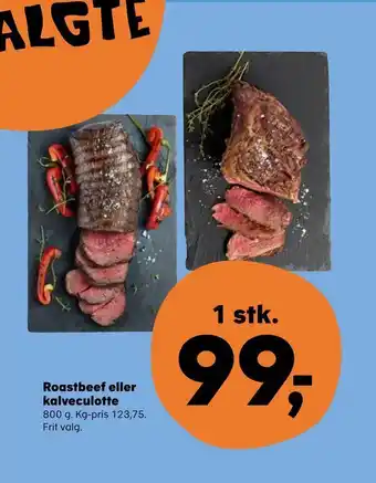 Roastbeef eller kalveculotte