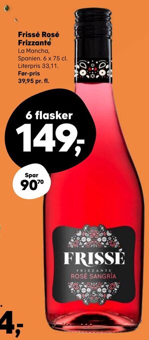 SuperBrugsen Frissé Rosé Frizzante tilbud
