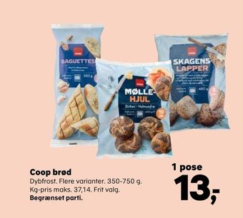 SuperBrugsen Coop brød tilbud